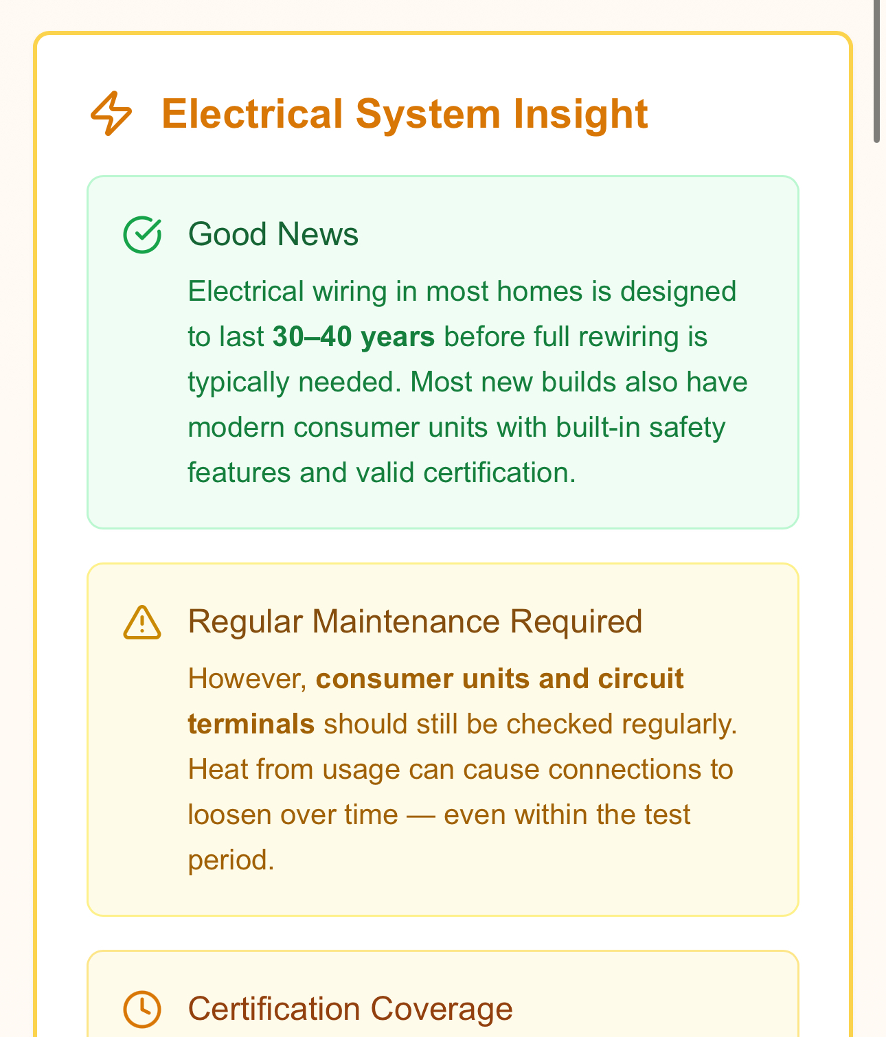 System insights with detailed recommendations